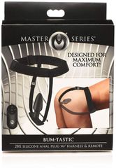 Bum-Tastic - Silicone Anal Plug with Harness and Remote Control-thumb-3
