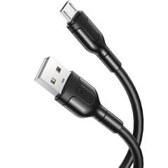 XO-NB212 Καλώδιο Κορδόνι Ταχείας Φόρτισης & Συγχρονισμού Δεδομένων USB2.0 (Micro USB) (2.1A) (1m) (Μαύρο)