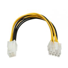 POWERTECH καλώδιο για MB 4pin θηλυκό σε 8pin αρσενικό CAB-W007, 20cm