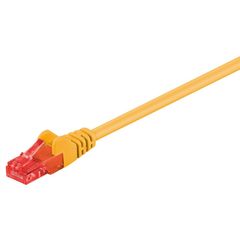 GOOBAY καλώδιο δικτύου 95249, CAT 6 U/UTP, CCA, PVC, 0.25m, κίτρινο