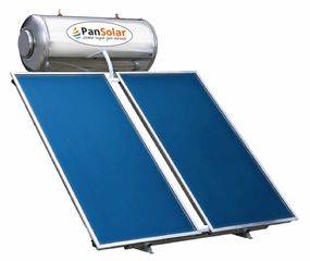 PanSolar - Ηλιακός Θερμοσίφωνας 200 λίτρα PanSolar Διπλής Ενέργειας Glass Επιλεκτικός 3,0m².