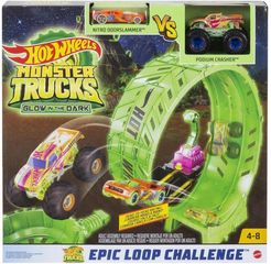 Mattel Hot Wheels Monster Trucks: Glow in The Dark(TM) - Epic Loop Challenge Playset (HBN02)