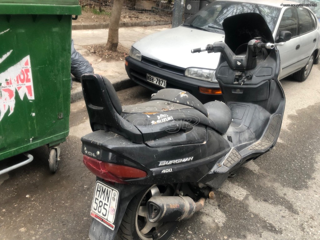 Suzuki burgman 400cc για ανταλλακτικα!!!