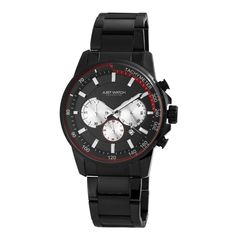 Just Watch, Men's Chronograph Watch, Black Stainless Steel Bracelet JW20074-001