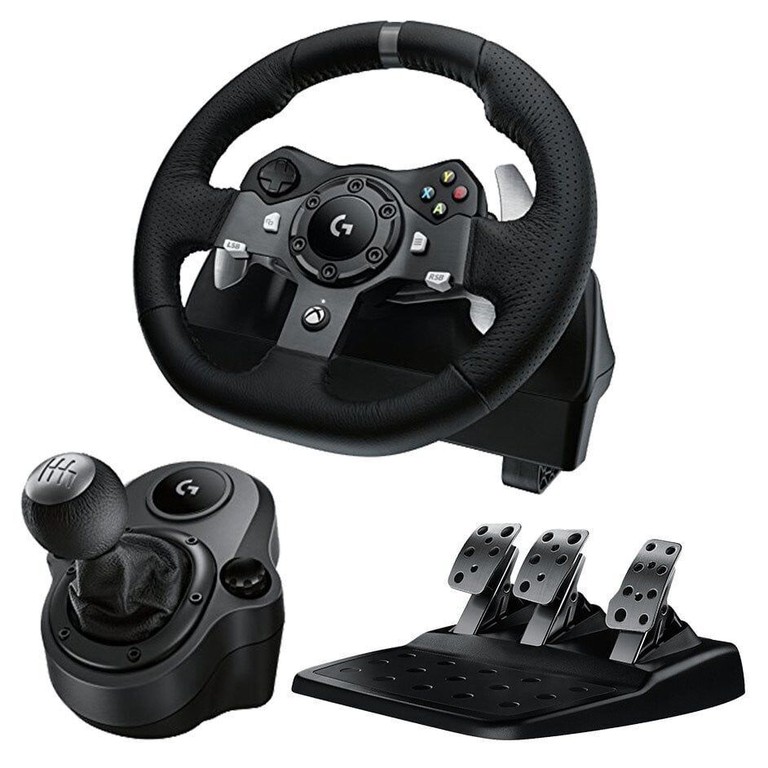 Logitech G920 Driving Force + Driving Force Shifter Bundle For PC & XB1 / PC
