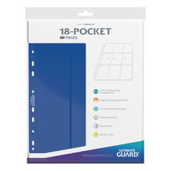 Ultimate Guard 18-Pocket Pages Side-Loading Blue (10)-thumb-1