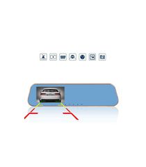 Βίντεο καταγραφέας DVR 1080 FULL HD με 4" LCD οθόνη στον καθρέφτη με κάμερα οπισθοπορείας και καταγραφή-thumb-10