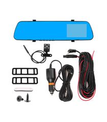 Βίντεο καταγραφέας DVR 1080 FULL HD με 4,3" LCD οθόνη στον καθρέφτη με κάμερα οπισθοπορείας και καταγραφή-thumb-5