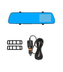 Βίντεο καταγραφέας DVR 1080 FULL HD με 4,3" LCD οθόνη στον καθρέφτη με κάμερα οπισθοπορείας και καταγραφή-thumb-3