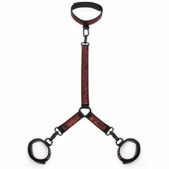Sweet Anticipation Collar and Wrist Cuffs - Red