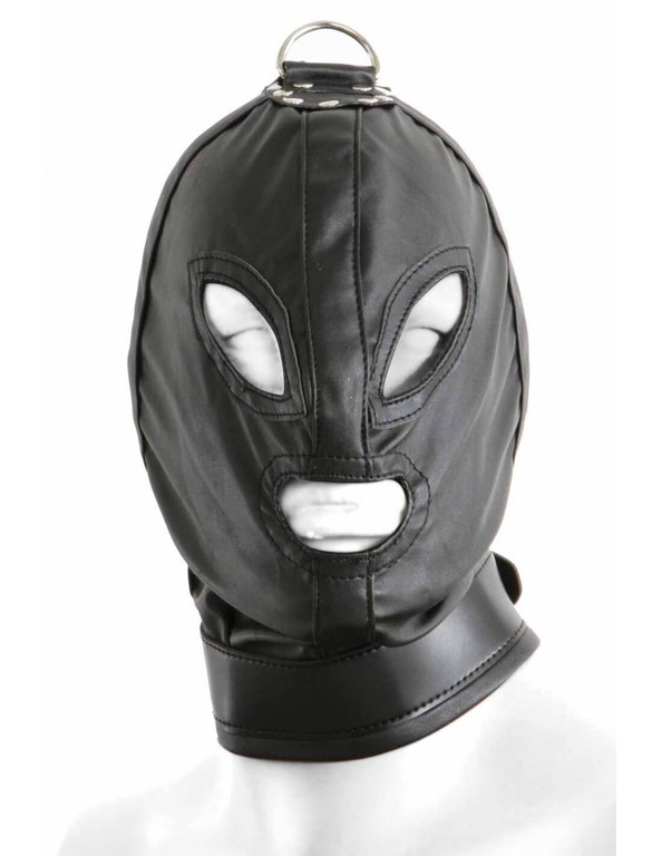 Heavy Duty Bondage Hood with ring