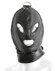 Heavy Duty Bondage Hood with ring