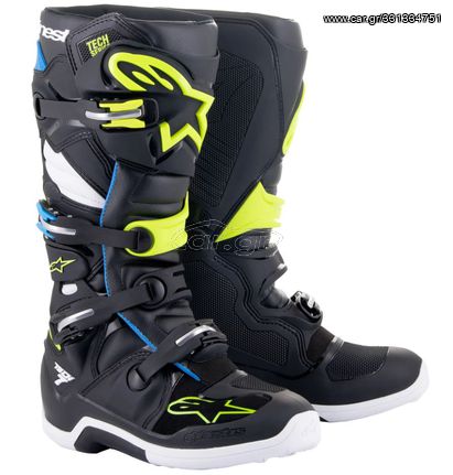 ΜΠΟΤΕΣ ALPINESTARS TECH 7 ΜΑΥΡΟ/ΚΙΤ/ΜΠΛΕ/ΛΕΥΚΟ προσφορά