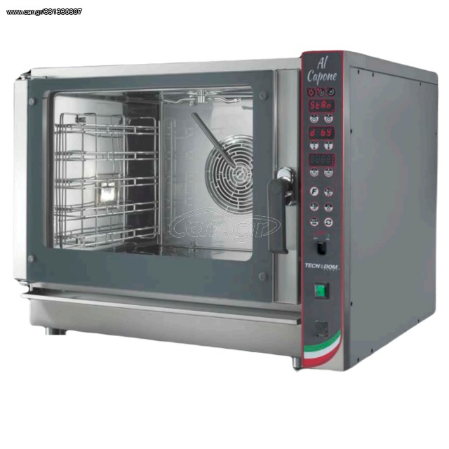 Φούρνος 5 Θέσεων για 60×40 Ταψιά ή GN 1/1 με Αυτόματο Πλύσιμο TECNODOM