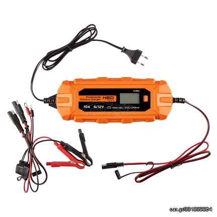 Neo Tools Φορτιστής Μπαταρίας Αυτοκινήτου 6/12V 6/12V-10A