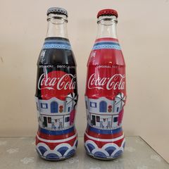 Πωλουνται 2 συλλεκτικα μπουκάλια Coca Cola Cyclades - Κυκλαδες. (Zero & Original taste) 