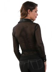 Shirt with opaque stripes-thumb-2