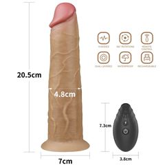 8.0'' Dual Layered Platinum Silicone Rotator-thumb-8