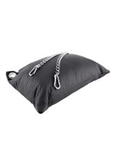 Cow Leather pillow - Black-thumb-2