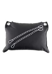 Cow Leather pillow - Black-thumb-1
