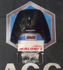 Ανεμοθωρακας (Ζελατίνα) Malossi Sport Dark Smoke μαζί με βάσεις και βίδες για Piaggio Beverly 300/350 2010-2020 μοντέλα καινούργια