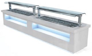ΠΡΟΣΦΟΡΑ!!! Βιτρίνα Self Service Ψυχόμενη Για Μπουφέ 160x110x120cm TS169R