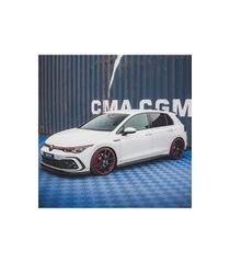 Πλαινά Μαρσπιέ Για VW Golf VIII (8) 20+ Πρόσθετο Για GTI & R Μασπιέ Γυαλιστερό Μαύρο Από Abs Πλαστικό Maxton Design 2 Τεμάχια-thumb-3