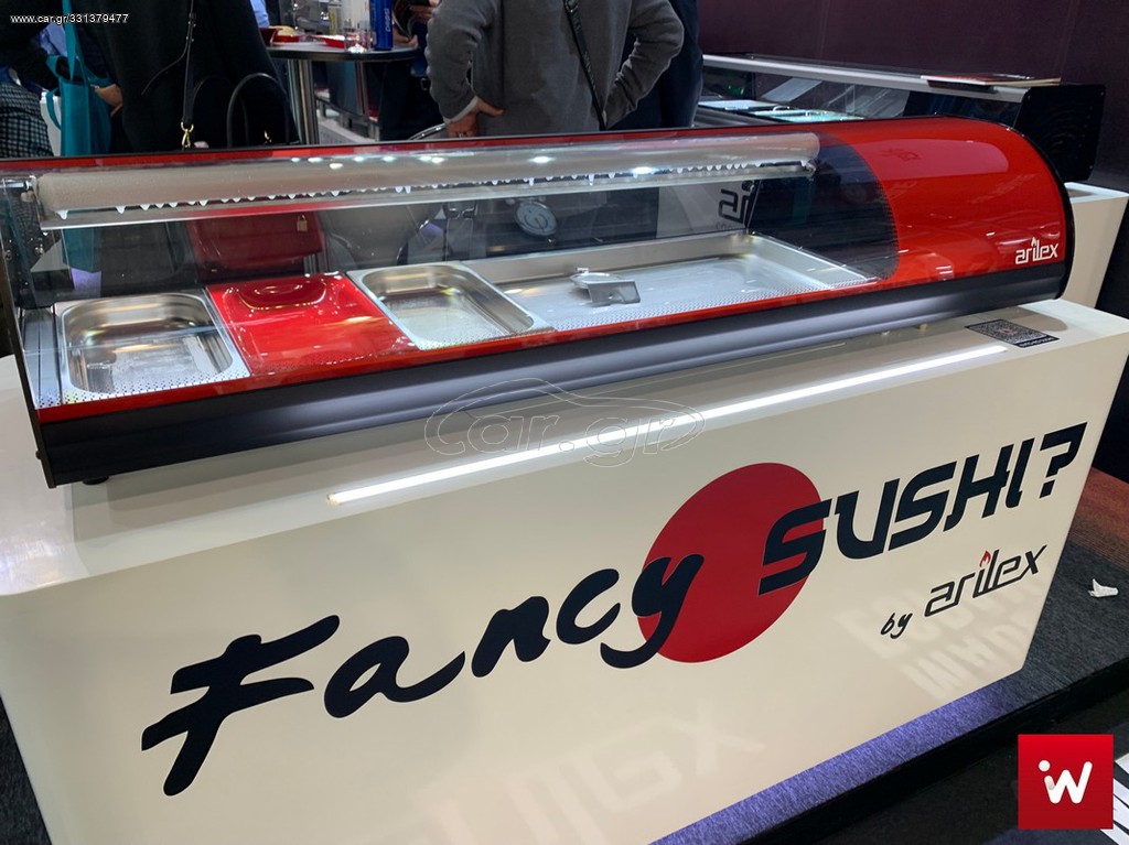 INOXWEB 2027-Ψυγειο επιτραπεζιο βιτρινα sushi με διασταση 1808χ390χ287
