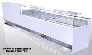 ΠΡΟΣΦΟΡΑ!!! Βιτρίνα Ψυχόμενη για Cafe-Crepperie-Snack Bar 142x90x115, SB-142-S