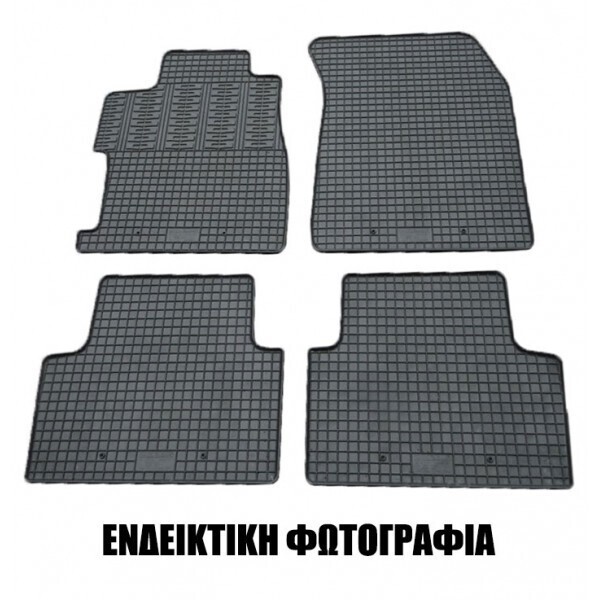Cik - ΠΑΤΑΚΙΑ ΑΥΤΟΚΙΝΗΤΟΥ ΑΠΟ ΛΑΣΤΙΧΟ ΓΙΑ RENAULT ARKANA 5D 2021+ ΣΕ ΜΑΥΡΟ ΧΡΩΜΑ ΜΕ ΚΟΥΜΠΩΜΑΤΑ - 4 ΤΕΜ. (RM.RE.0021/CK)