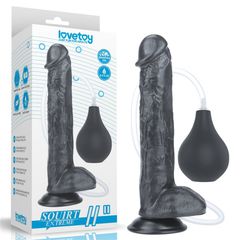 11'' Squirting Extreme Dildo - Black-thumb-1