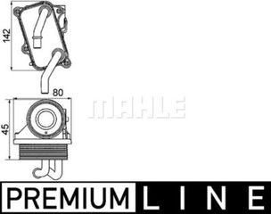 MAHLE CLC 24 000P Ψυγείο λαδιού, λάδι κινητήρα BEHR *** PREMIUM LINE *** *112 188 0401*
