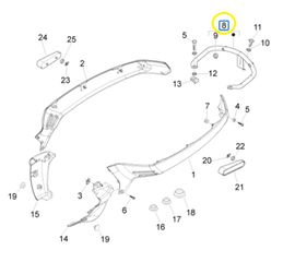Χειρολαβή Σέλλας Vespa LX 150 4T 2V E2 2006 ZAPM44200 657109