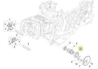 Ρουλεμάν Εκκεντροφόρου 25*42*9* Piaggio Liberty 125 4T 3V ie E3 2013-2014 RP8M73400 83030R