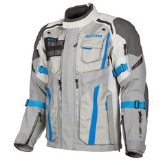 ΜΠΟΥΦΑΝ BADLANDS PRO JACKET COOL GRAY- ELECTRIC BLUE LEMONADE 4052-003-632| KLIM