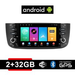 FIAT GRANDE PUNTO (μετά το 2012) 2+32GB Android οθόνη αυτοκίνητου με GPS WI-FI DSP (2GB ηχοσύστημα αφής 6.1" ιντσών OEM Youtube Playstore Spotify MP3 USB Radio Bluetooth 4x60W navi πλοηγός Mirror