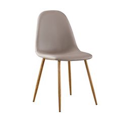 CELINA Καρέκλα Μέταλλο Βαφή Φυσικό, Pvc Cappuccino