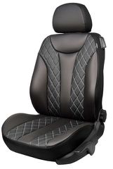 ΚΑΛΥΜΜΑΤΑ ΑΥΤΟΚΙΝΗΤΟΥ ΣΕΤ ΜΑΥΡΟ ΔΕΡΜΑΤΙΝΗ ΣΕΙΡΑΣ A ΓΙΑ Kia Rio 5p 10/05>08/11 4TEM