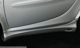 Πλαϊνά μαρσπιέ ασημί για Smart fortwo Coupe W 450