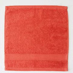 Πετσέτα μονόχρωμη χεριών 480gsm 100% βαμβάκι Coral διαστάσεων 30x50cm Prestige