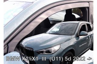 ΑΝΕΜΟΘΡΑΥΣΤΕΣ ΓΙΑ BMW X1 (U11) /iX1 5D 2022-2023  ΖΕΥΓΑΡΙ ΑΠΟ ΕΥΚΑΜΠΤΟ ΦΙΜΕ ΠΛΑΣΤΙΚΟ HEKO - 2 ΤΕΜ.