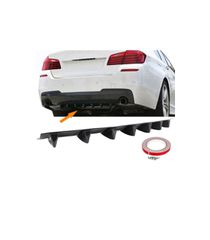 Diffuser Πίσω Προφυλακτήρα Universal Με 7 Πτερύγια Carbon Look Από Abs Πλαστικό 1 Τεμάχιο