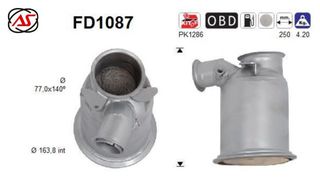 Φίλτρο σωματιδίων DPF AUDI A3 1.6/2.0 TDI  2012-2020      KARALOIZOS exhaust