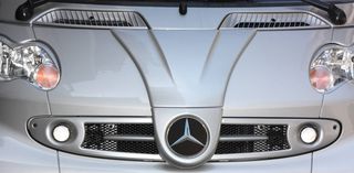 Μάσκα Style McLaren ασημί με σήμα Mercedes για Smart fortwo W 450