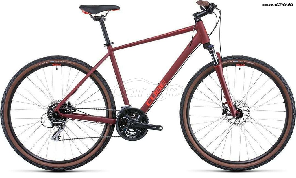 Δρόμου - Κούρσας Cube 2022 ΠΟΔΗΛΑΤΟ TREKKING CUBE Nature Darkred 'n' Red 28'' 2022