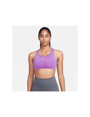 Nike Swoosh Γυναικείο Αθλητικό Μπουστάκι Μωβ με Επένδυση BV3636-533