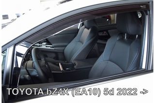 ΑΝΕΜΟΘΡΑΥΣΤΕΣ ΓΙΑ TOYOTA BZ4X (EA10) 5D 2022+ - ΖΕΥΓΑΡΙ ΑΥΤΟΚΙΝΗΤΟΥ ΑΠΟ ΕΥΚΑΜΠΤΟ ΦΙΜΕ ΠΛΑΣΤΙΚΟ HEKO -  2 ΤΕΜ.