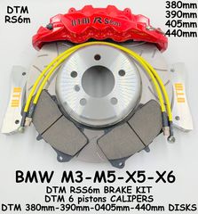 DTM BMW ΚΙΤ ΦΡΕΝΑ BRAKE KITS R S6 RED  ΕΞΑΠΙΣΤΟΝΕΣ ΕΞΑΠΙΣΤΟΝΕΣ ΓΙΑ ΔΙΣΚΟΥΣ 365μμ-450μμ ΜΟΝΟΜΠΛΟΚ