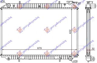 ΨΥΓΕΙΟ ΝΕΡΟΥ 1,6i 16V-2,0 D(42,3x68,5) ΤΑΠΑ ΣΤΗΝ ΠΛΕΥΡΑ ΤΟΥ ΣΥΝΟΔΗΓΟΥ NISSAN SERENA (C23) 92-01