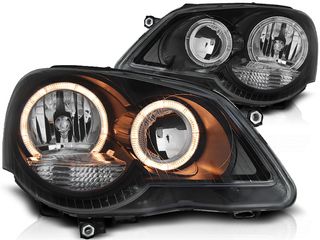 ΦΑΝΑΡΙΑ ΕΜΠΡΟΣ LED Headlights suitable for VW Polo  (2005-2009) VW POLO 9N3 04.05-09 eautoshop gr 